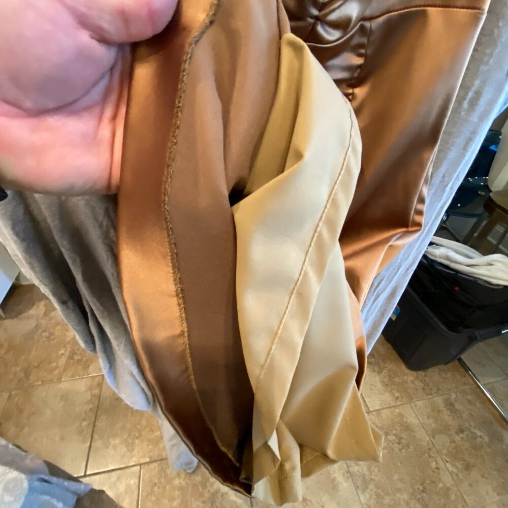Nicole Miller Collection low neck half sleeve bronze cocktail dress Size 6 - Picture 7 of 10